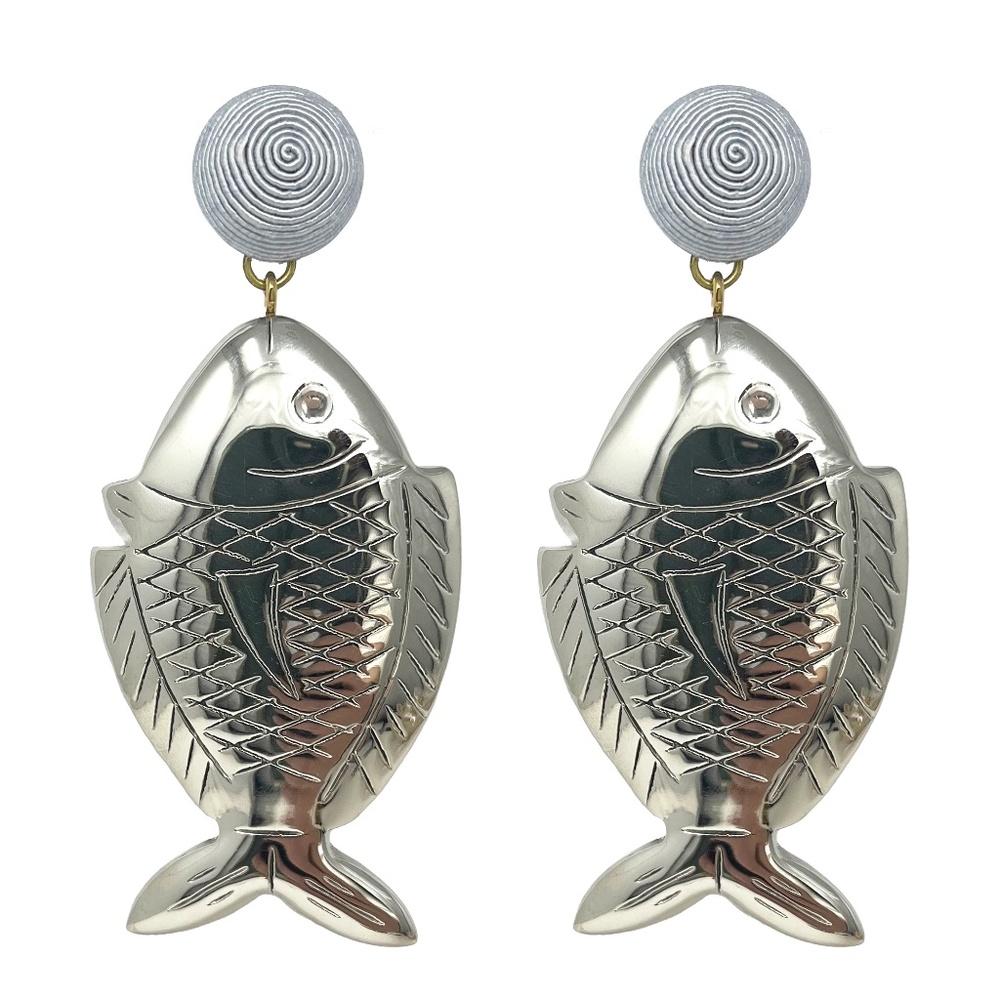 ISO: Rebecca de Ravenel Silver Caspia Fish Earrings